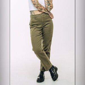 P&Co Women’s 304 Service Fatigue Pants In Olive Green Size UK6 NWT